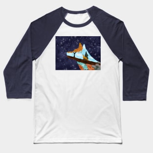 Celestial Fox - Autumn Dreams Baseball T-Shirt